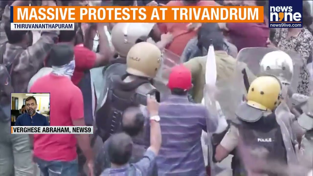 SFI Clash With Police in Kerala | ED Raid Protest Turns Violent in Thiruvananthapuram