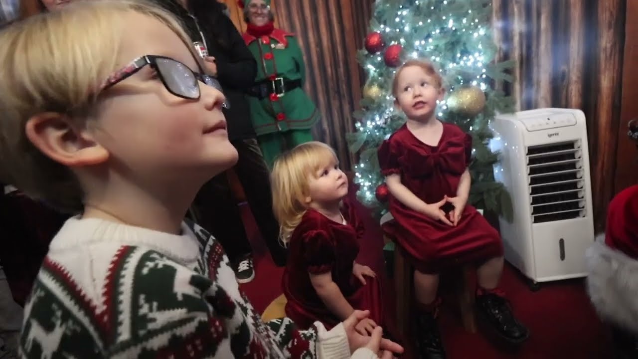 Kids Hilarious FIRST Encounter with Santa! Vlogmas Day 16.