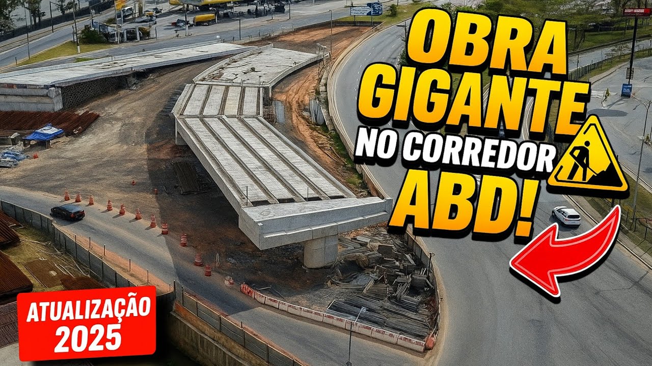 😱🚧 IMPRESSIONANTE! OBRA GIGANTE vai MUDAR o CORREDOR ABD! 🏗️🔥
