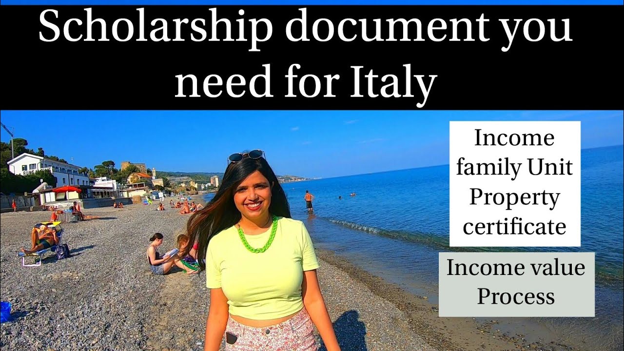 Scholarship in Italy-Documents needed for Free education in Italy