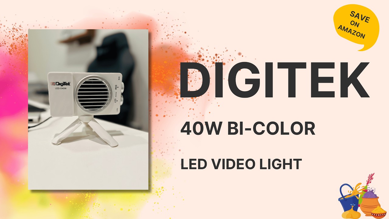 UNBOXING Digitek 40W Portable LED Light + HUGE Amazon Holi Sale Deals! 🎨