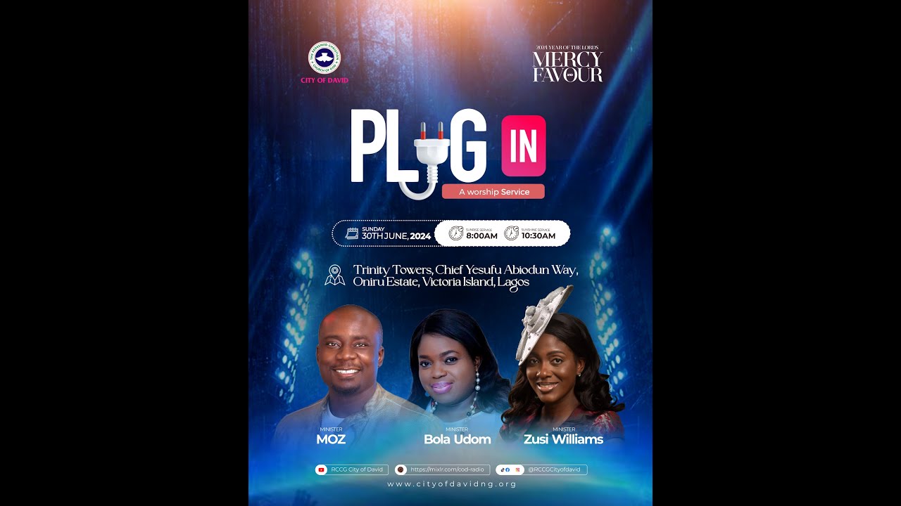 PLUG IN (Worship Service) with Moz, Bola Udom & Zusi Williams || 30th June 2024 || 8am WAT