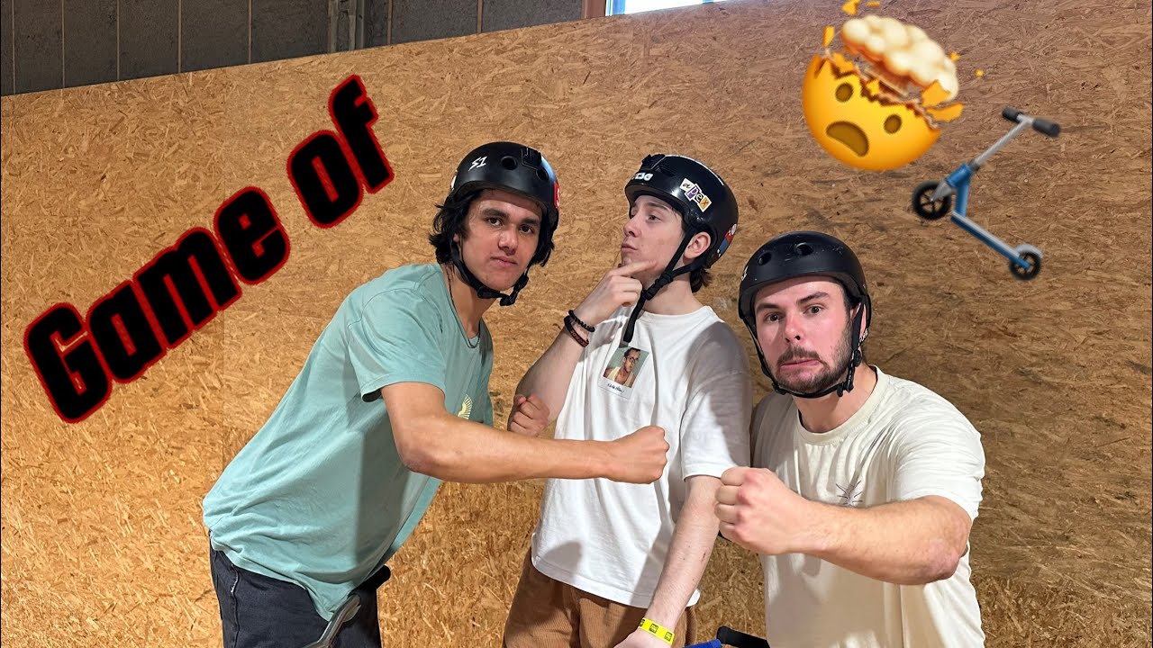 INSANE GAME OF SCOOT IN THE BEST SKATEPARK