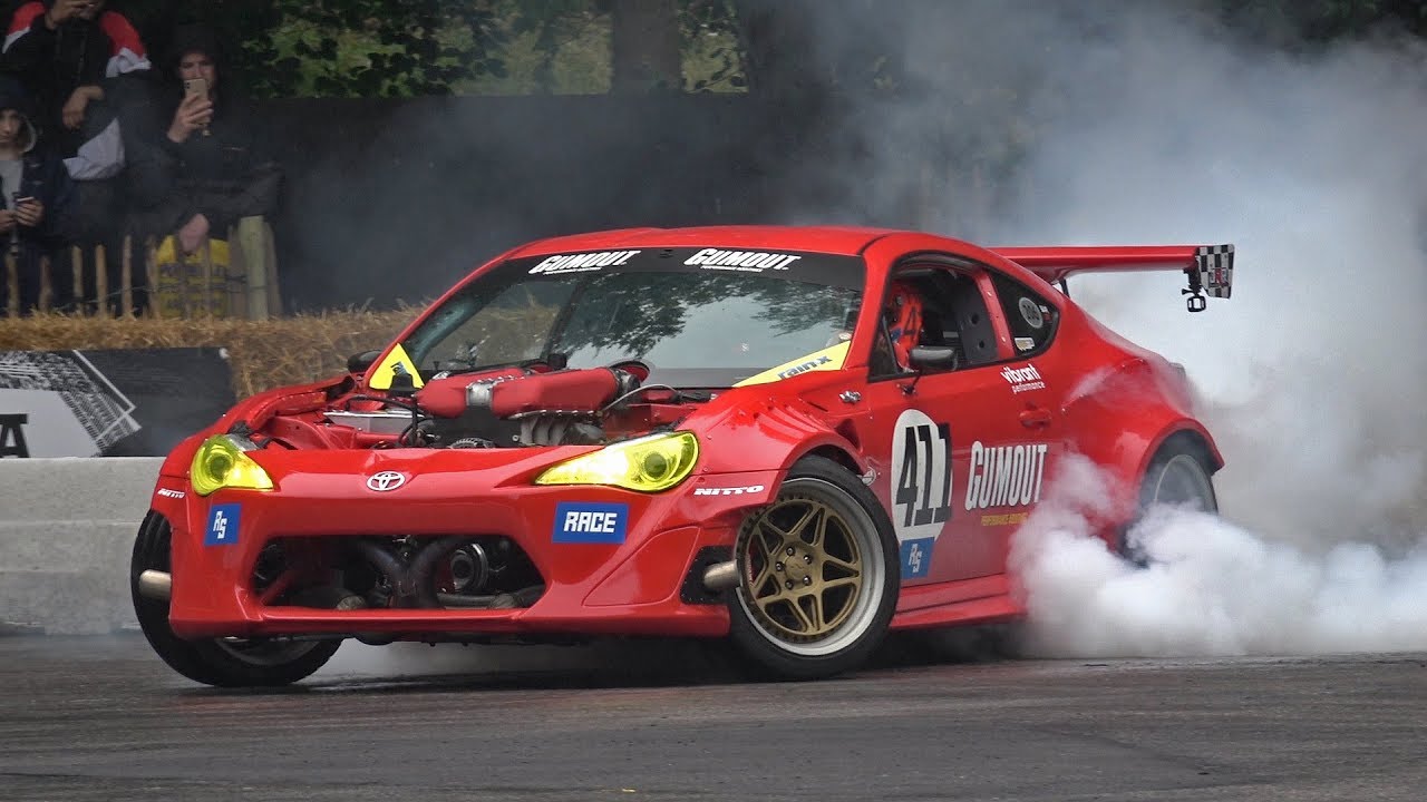 CRAZY Toyota GT4586 Ferrari V8-powered GT86 Drifts at Goodwood Festival of Speed!