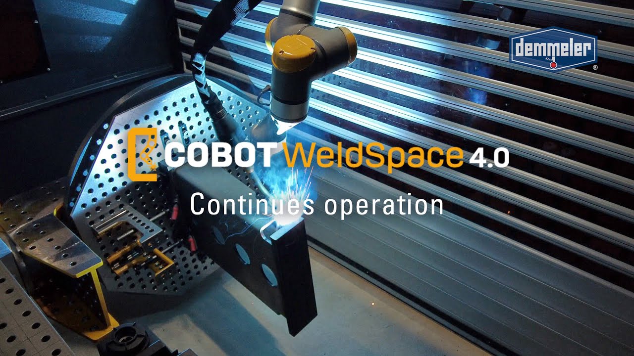 COBOT WeldSpace 4.0: Cobot welding in shuttle operation