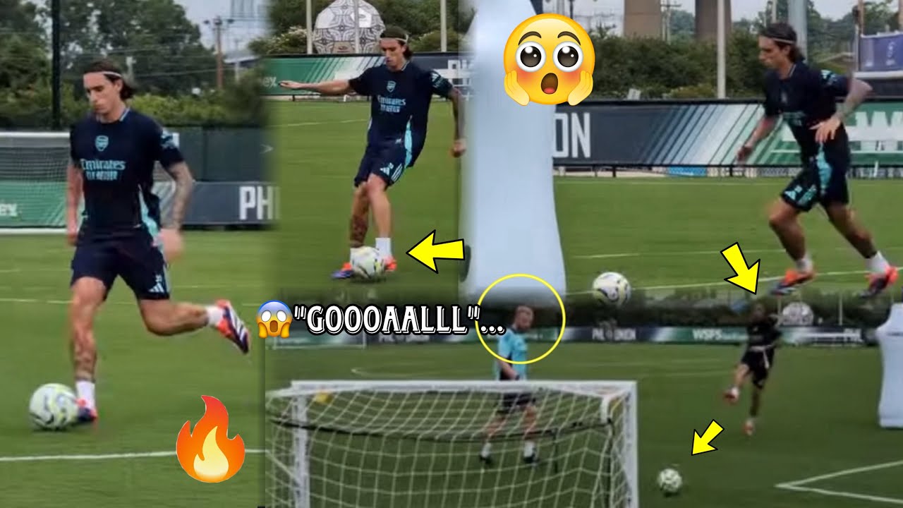 😱OMG! Riccardo Calafiori SCORES 1ST Goal At Arsenal Training! Mikel Arteta Impressed,What A Signing!