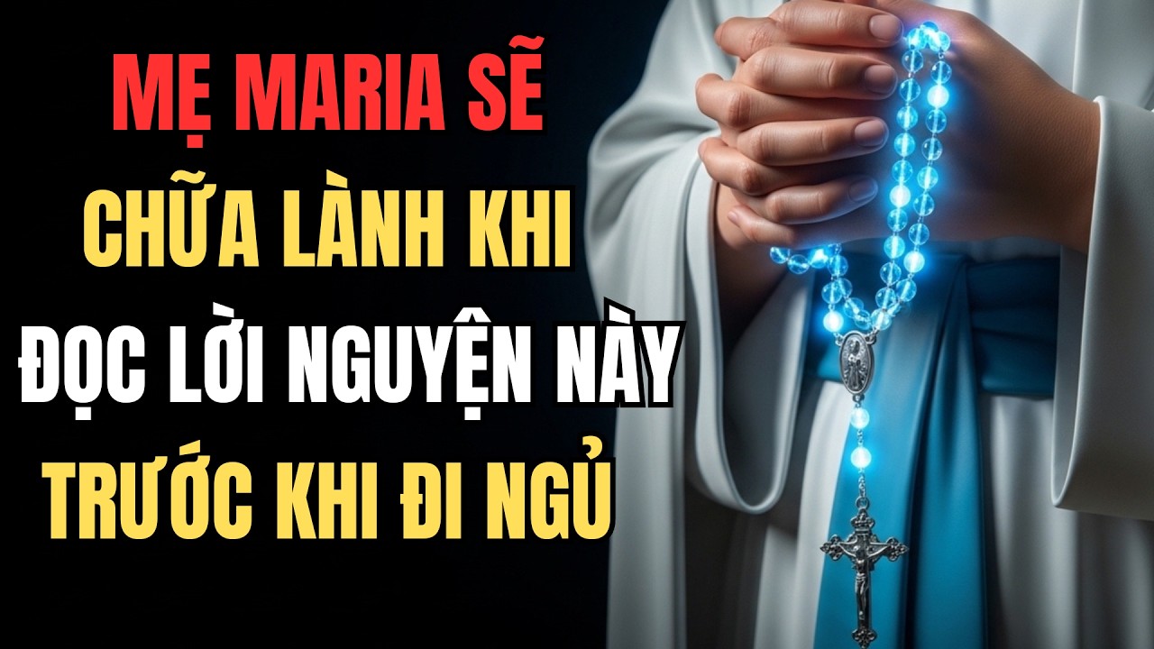Đức mẹ Lộ Đức sẽ chữa lành khi con đọc lời cầu nguyện này trước khi đi ngủ