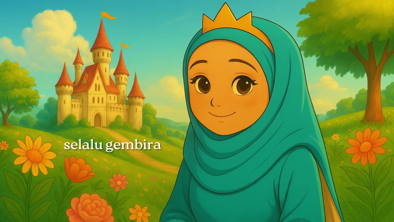 Putri Negeri Dongeng | Lagu Anak Indonesia Populer | Belajar Akhlak Baik (Official Lyrics Video)