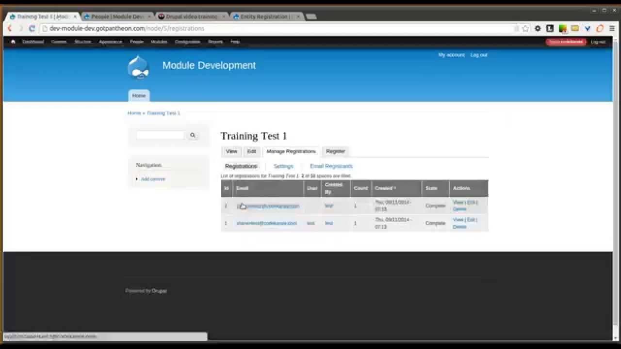 Drupal 7 Entity Registration Module - Daily Dose of Drupal Episode 167