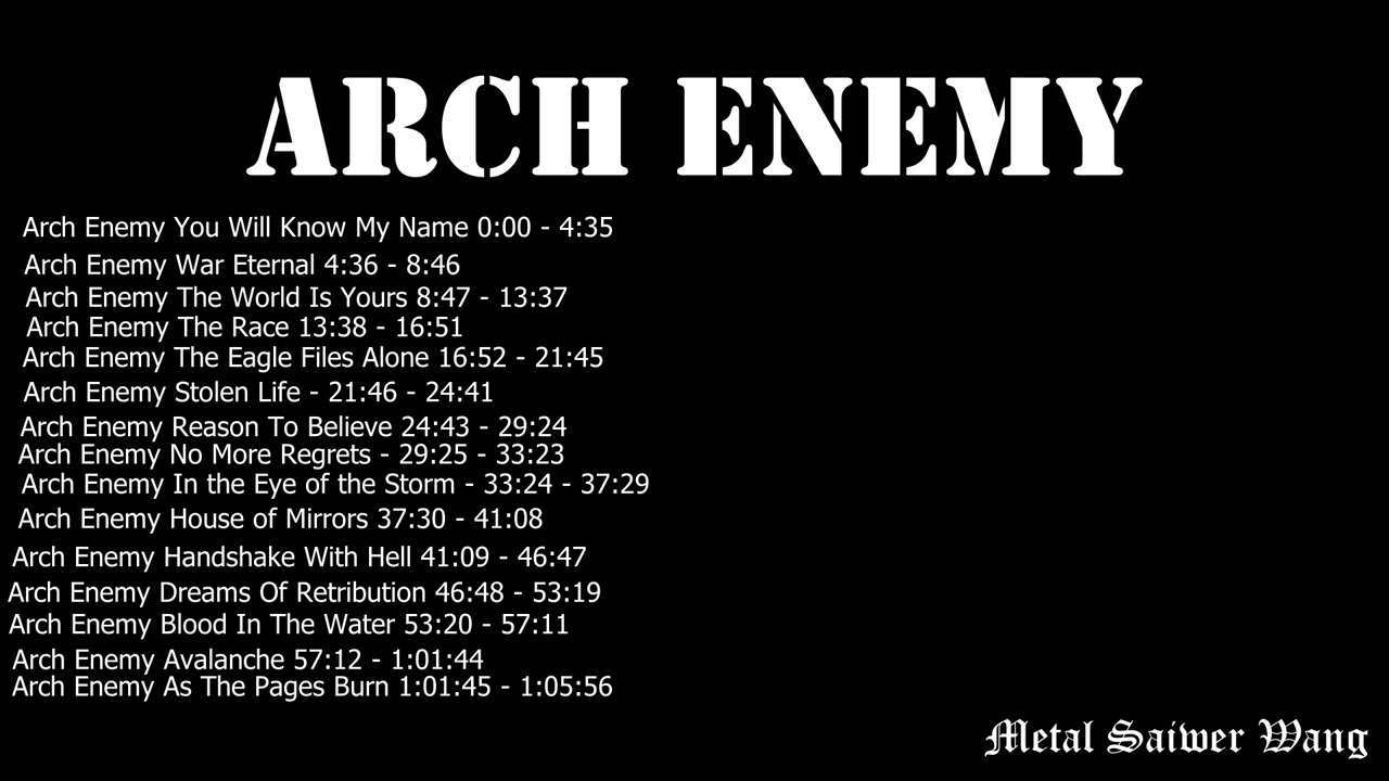 Arch Enemy - Compilation of the best tracks of Arch Enemy (Alissa White-Gluz on vocals)