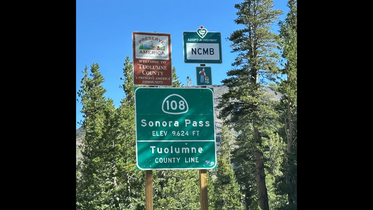 Driving over the Historic Sonora Pass – California Highway 108