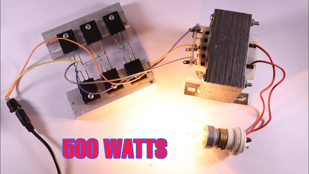 TTC5200 Inverter | 500 watts Inverter circuit | How to make inverter circuit