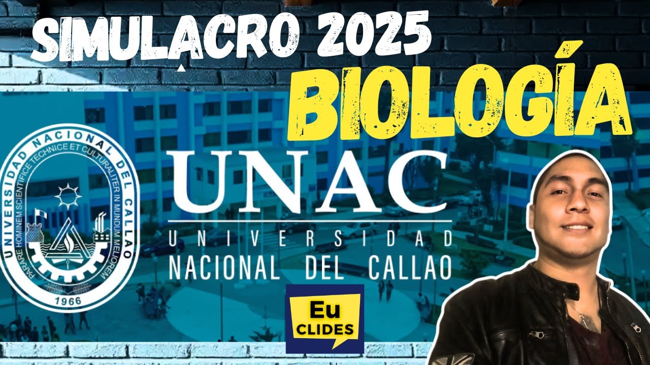 ✨ Solucionario Simulacro UNAC 2025 1 🔥 BIOLOGÍA Universidad Nacional del Callao
