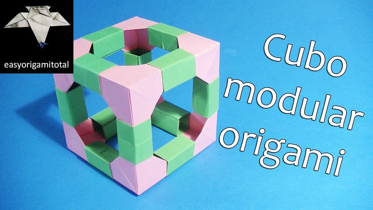 como se hace un cubo modular origami sencillo_cubo modular de papel