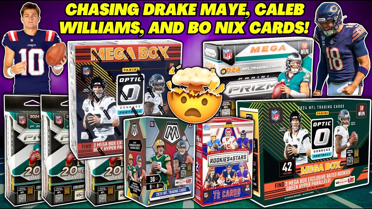 *THE LUCK IS UNREAL!🤯 OPENING PACKS FOR DRAKE MAYE & CALEB WILLIAMS ROOKIE CARDS!🏈