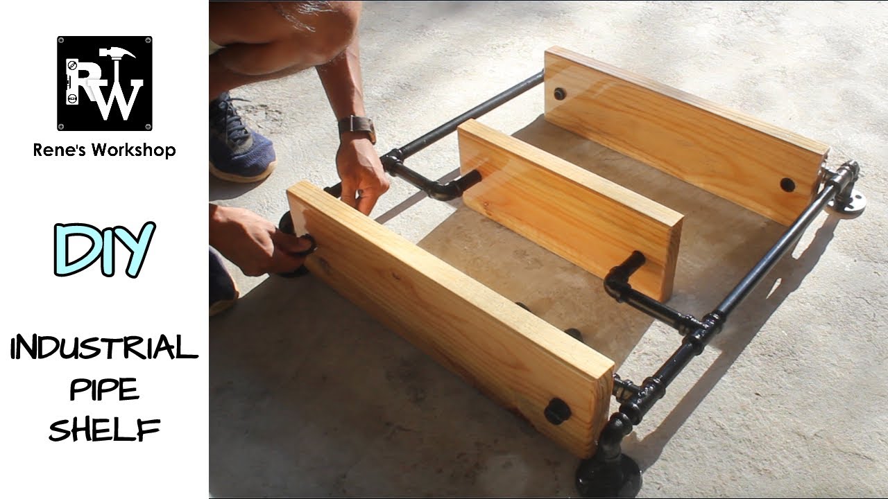 How to Make an Industrial Pipe Shelf | DIY Pipe shelves