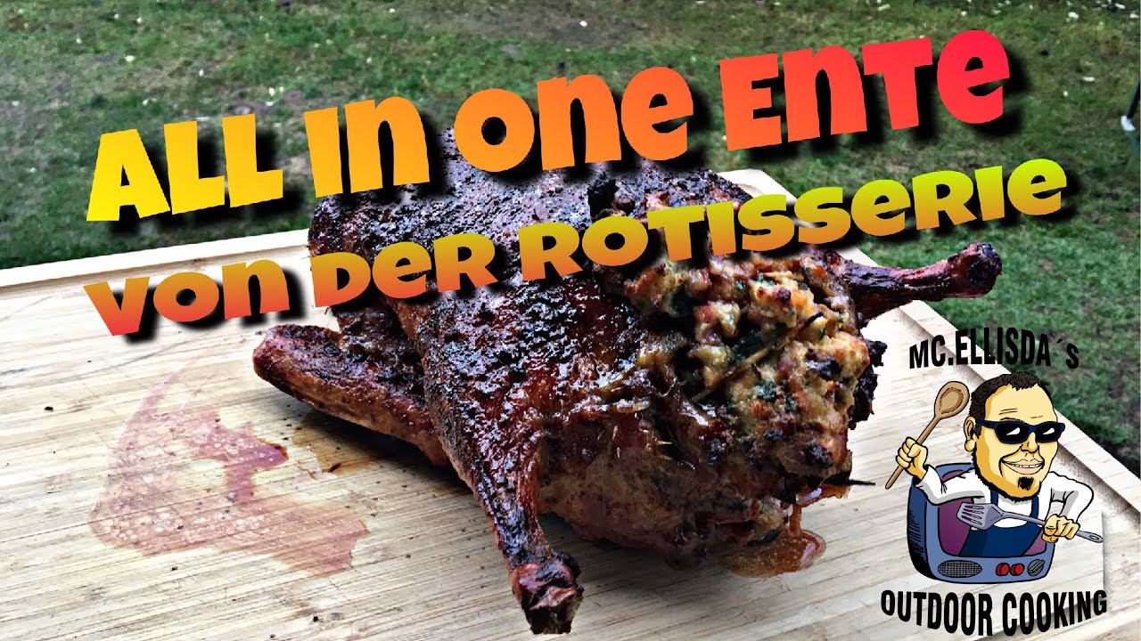 #124 - Ente vom Drehspieß mit Semmelknödelfüllung // nach Rezept von Sizzle Brothers 🦆🎄