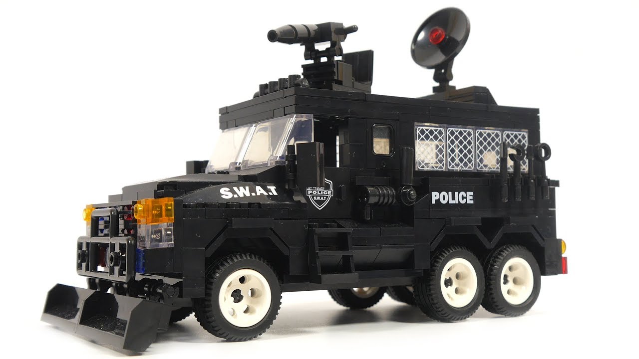 Woma Swat Corps C0534 swat truck and helicopter | Police playset for LEGO FANS