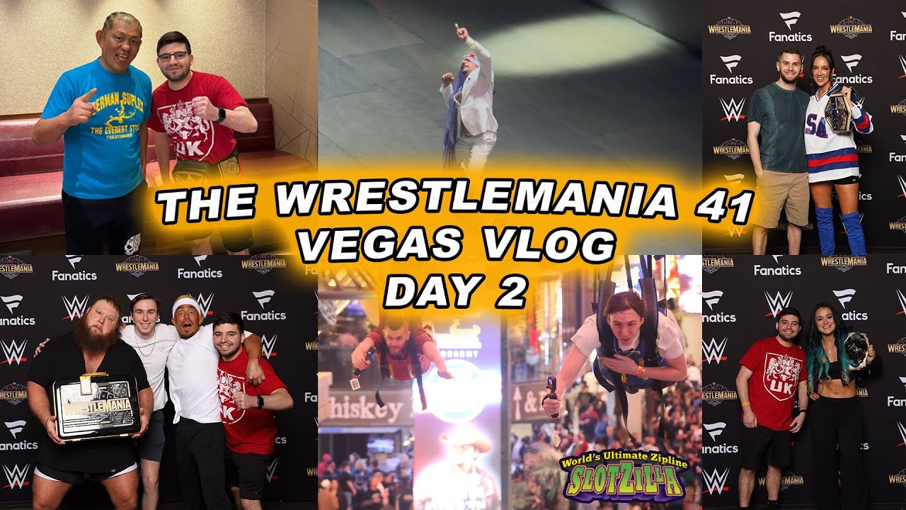 The WrestleMania 41 Weekend Vegas Vlog Day 2 - WWE World, Area15, Joey Janela's Spring Break, + MORE