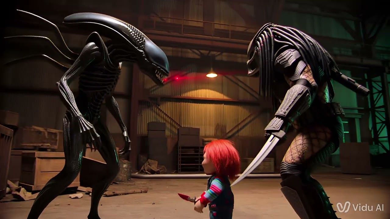 Alien vs. Predator vs. Chucky from child's play