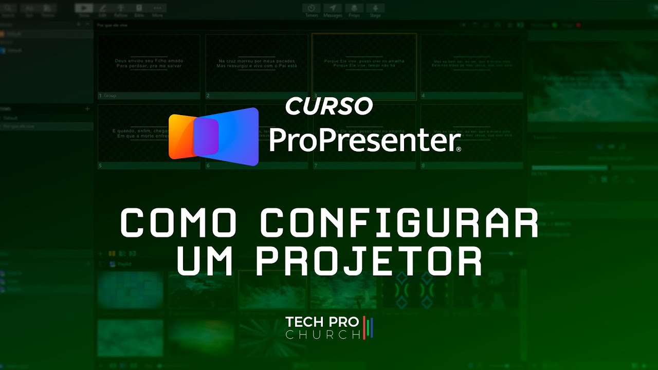 COMO CONFIGURAR UM PROJETOR - Curso Propresenter
