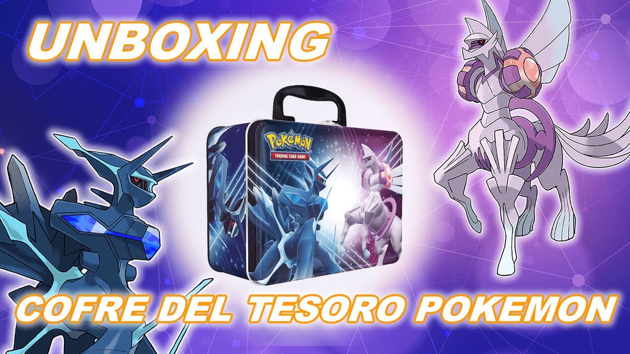 Unboxing de Cofre Del Tesoro Pokémon - Palkia y Dialga Origen