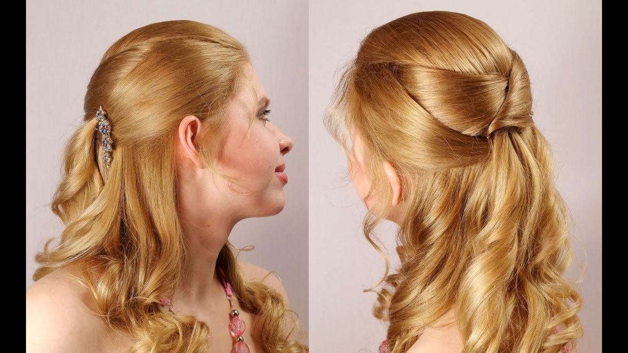 Frisuren für langes Haar Abschlussball