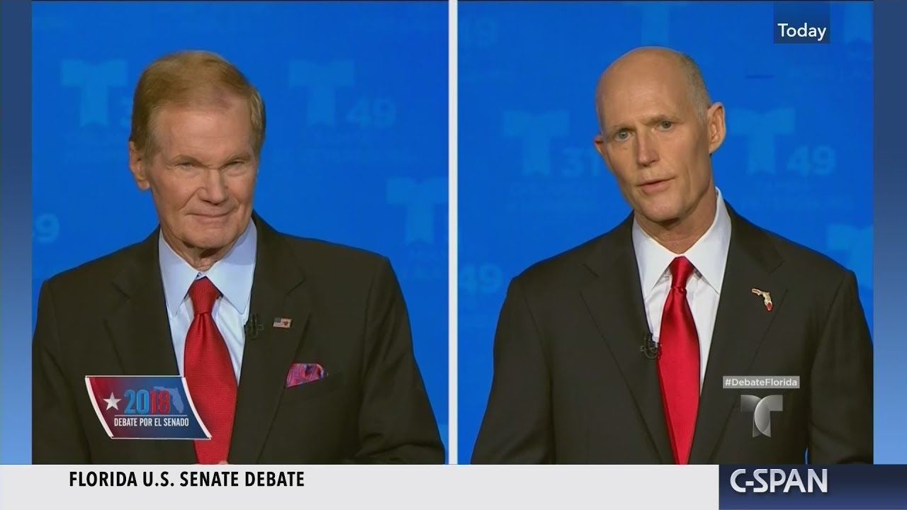 Florida Senate Debate Bill Nelson vs Rick Scott Oct 2, 2018