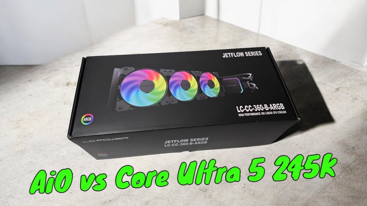 Stark genug f&uuml;r Intel Core Ultra 5 245K? - LCPower LC-CC-360-B-ARGB auf dem Pr&uuml;fstand