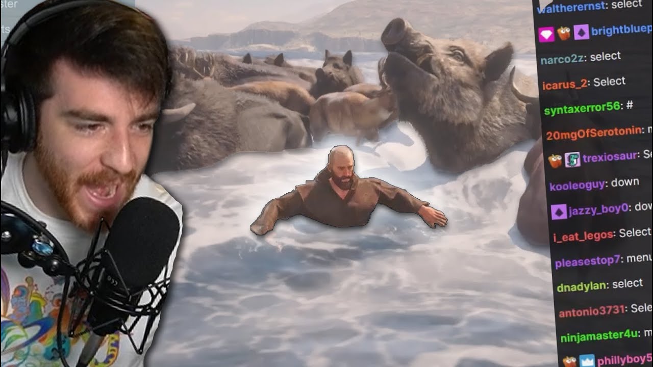 DOUG VS TWITCH CHAT: Реванш Red Dead Bath Challenge