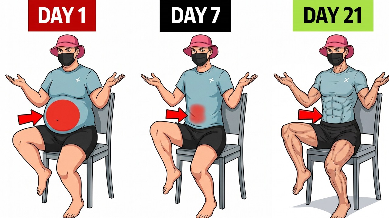 50-60+ | Lose Belly & Hip Fat SITTING DOWN! (5-Min Workout)
