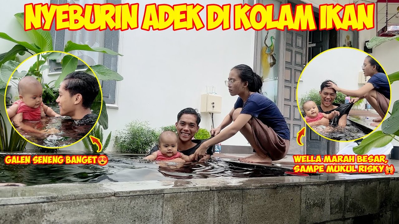 PRANK NYEBURIN ADEK DI KOLAM IKAN | WELLA MARAH BESAR