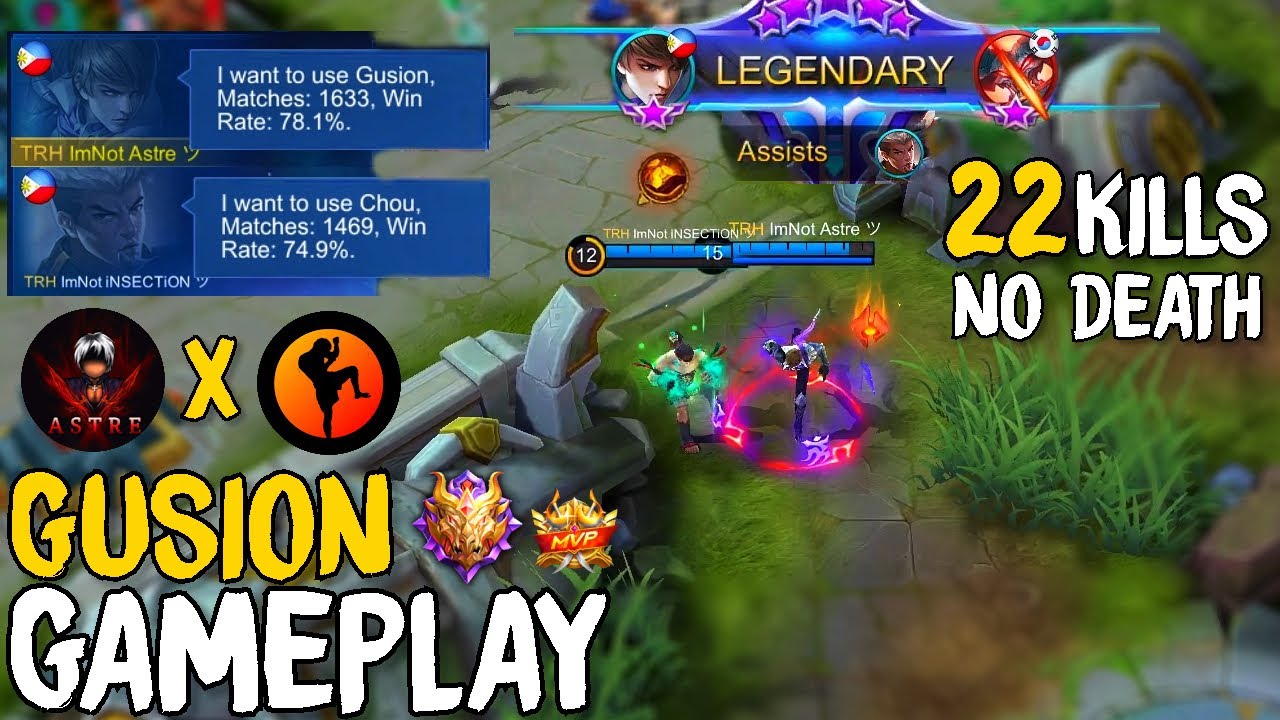 WHAT WILL HAPPEN IF Astre & iNSECTiON ARE IN THE SAME TEAM ?! Gusion Mythical Glory Gameplay | MLBB