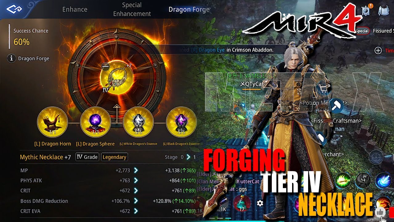 FORGING TIER IV LEGENDARY NECKLACE | MIR4 GLOBAL |