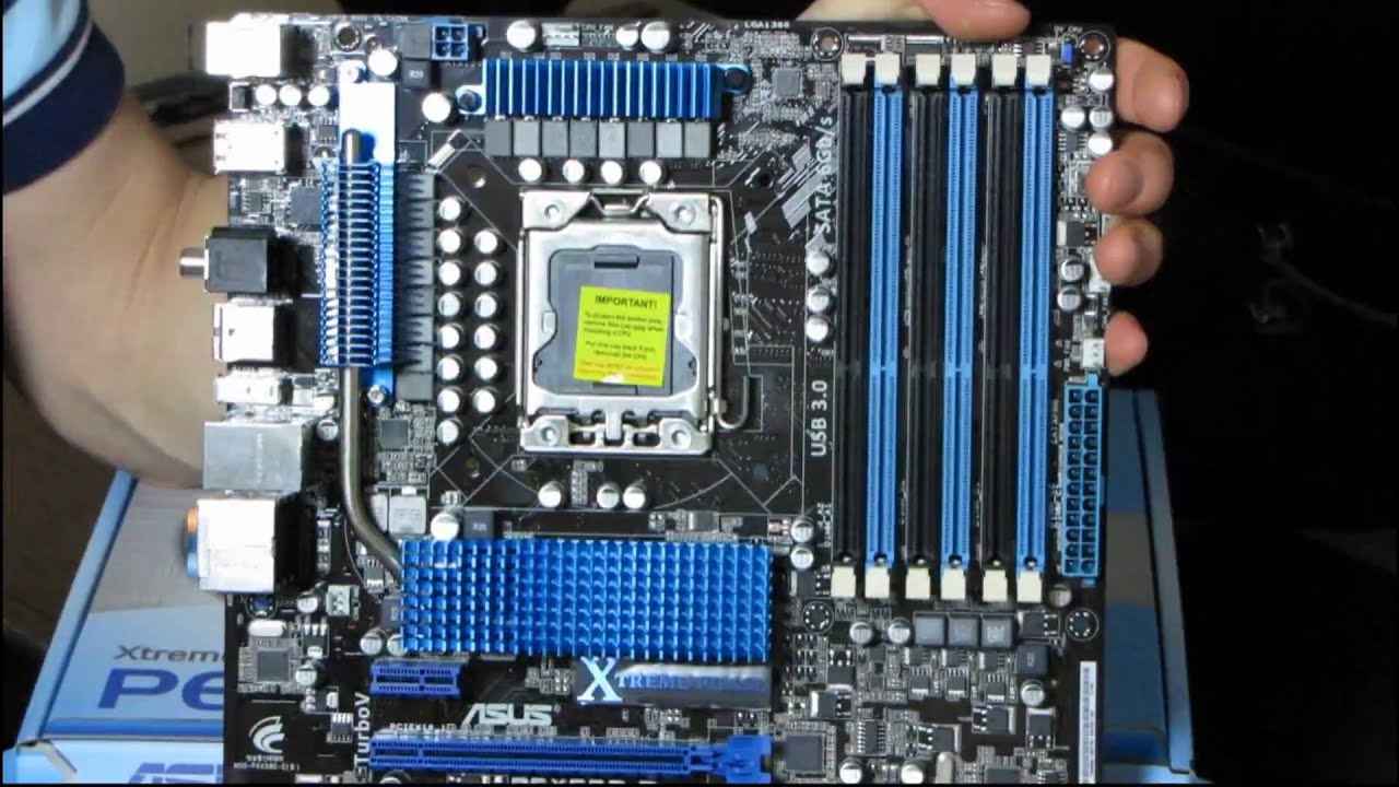 ASUS P6X58D-E Core i7 Extreme Crossfire SLI Motherboard Unboxing & First Look Linus Tech Tips