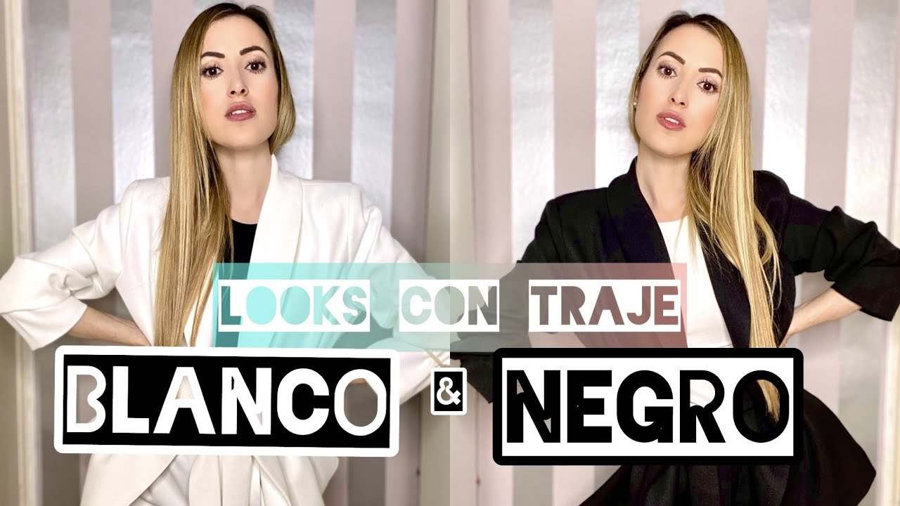 15 IDEAS de LOOKS con TRAJE BLANCO Y TRAJE NEGRO: LOOKS DE INVITADA, OFICINA Y CASUAL | Lidia Siori