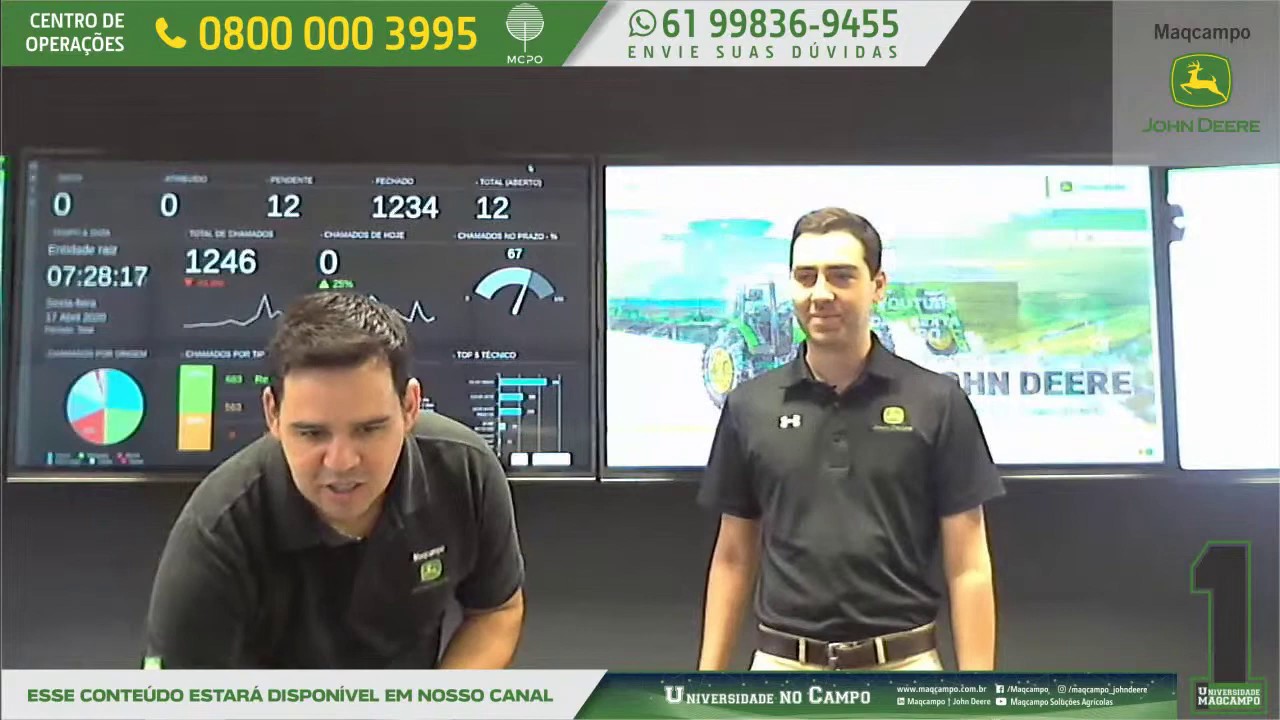 LIVE 27 - Configuração da taxa de sementes no SeedStar™ + RowCommand™ - Maqcampo | John Deere