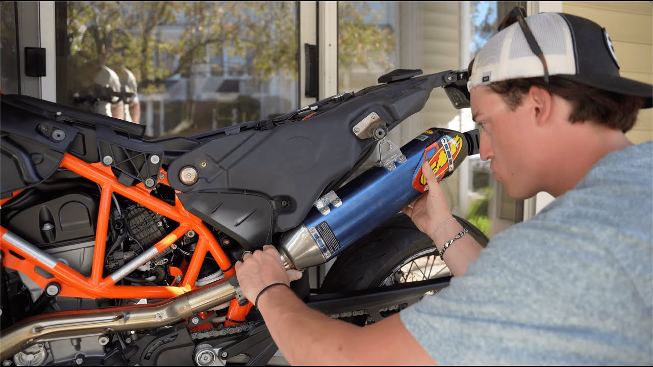 Установка FMF 4.1! для KTM 690 SMC R