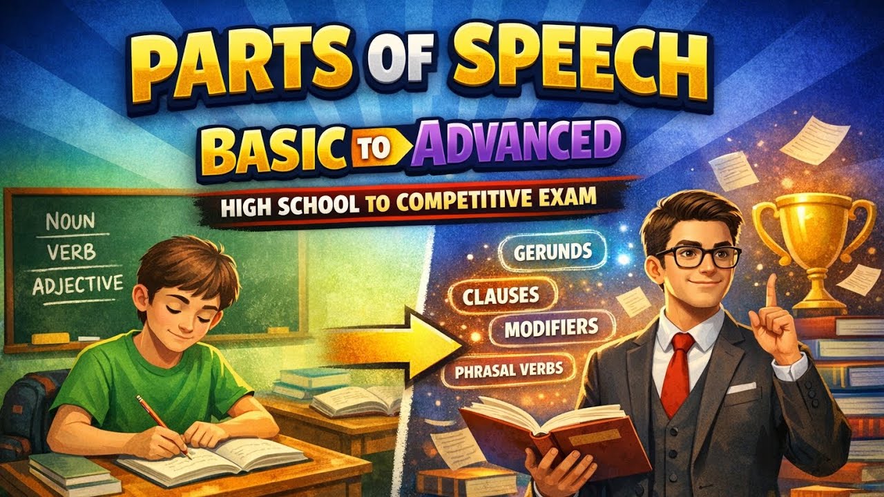 Parts of speech Basic to Advance part 1 #newvideo #englishgramar 