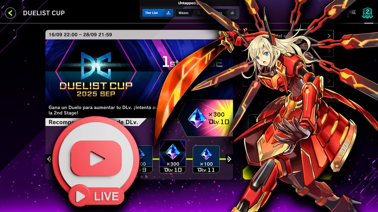 🔴FARMEANDO LA DUELIST CUP FULL TURNO 2 (Próximo torneo con entrada gratis y platicamos con el chat)