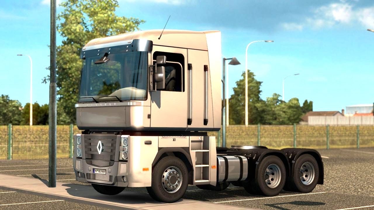 Euro Truck Simulator 2 - Renault Magnum Trailer Pick Up and Ferry Boarding