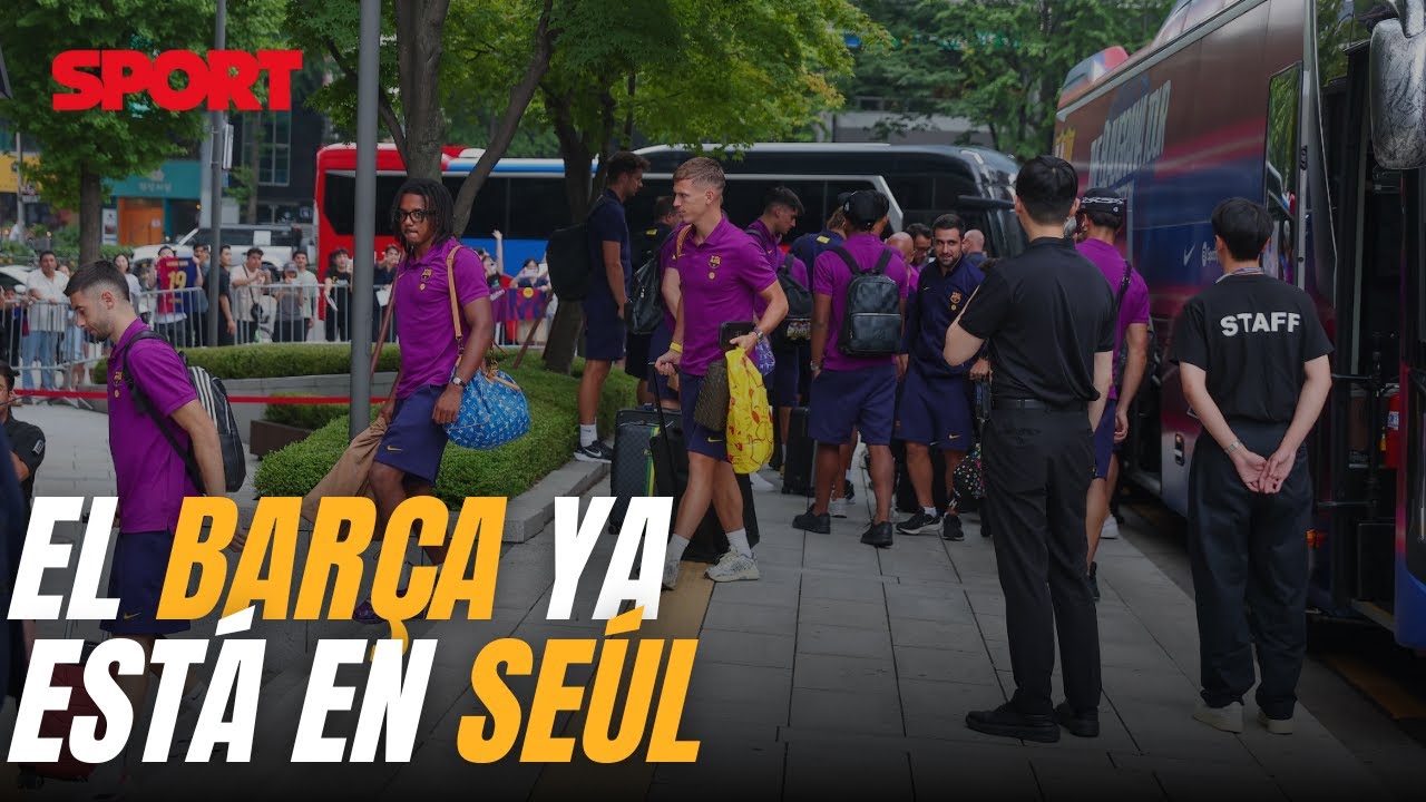 🌏 ¡Locura en Corea! El Barça aterriza en Seúl entre una multitud de fans