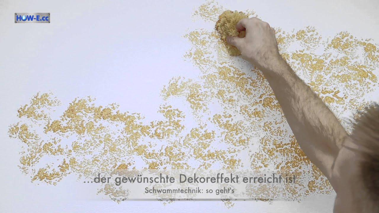 Effektmalen: Schwammtechnik - so geht's!