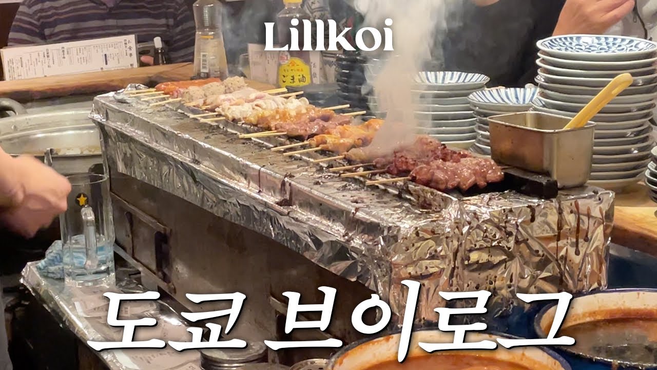 일본 도쿄 브이로그 | 하라주쿠 미용실에서 염색 • 키치죠지 IUIE(김소일 도자기) 그릇 쇼핑 • 맛차 전문 카페 • 로컬 야키톤 이자카야