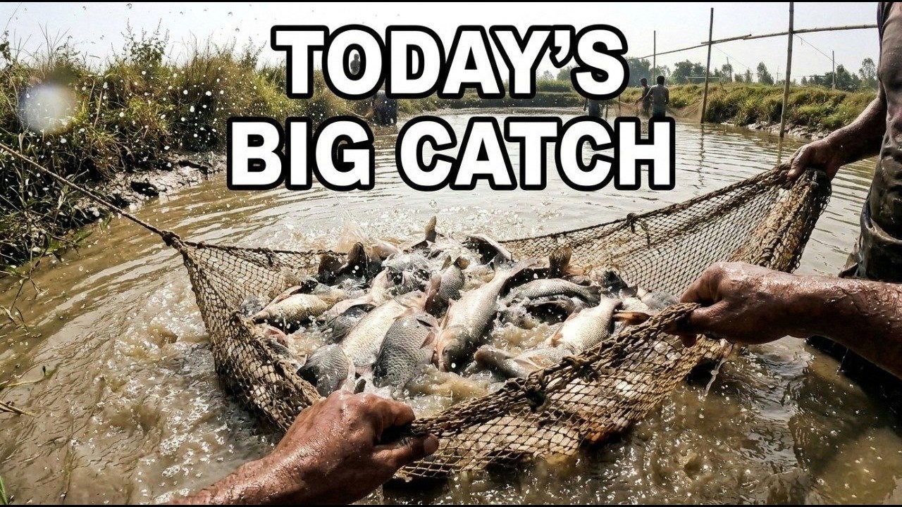 Most Amazing Fish Catching Method You Must See | Biggest Fish Catch Ever in Muddy Pond | Rural Tv