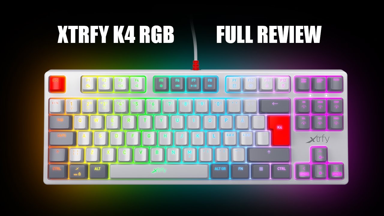 Καταπληκτικό - XTRFY K4 RGB RETRO TKL Μηχανικό πληκτρολόγιο - Full Review