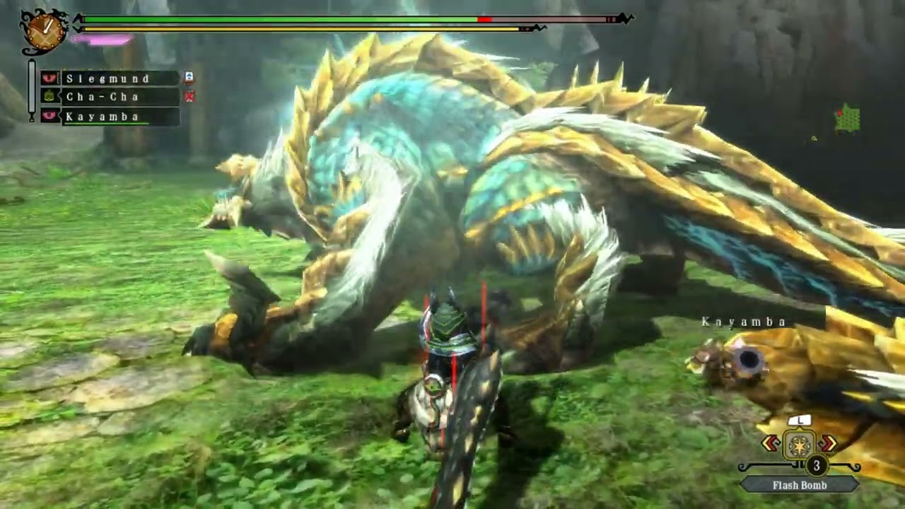 MH3U - G-Rank Zinogre Hunt | Great Sword