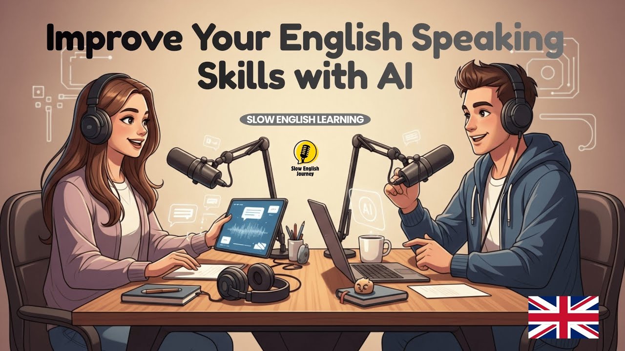 How to Improve Your English Speaking Skills with AI | Slow Learning English Podcast