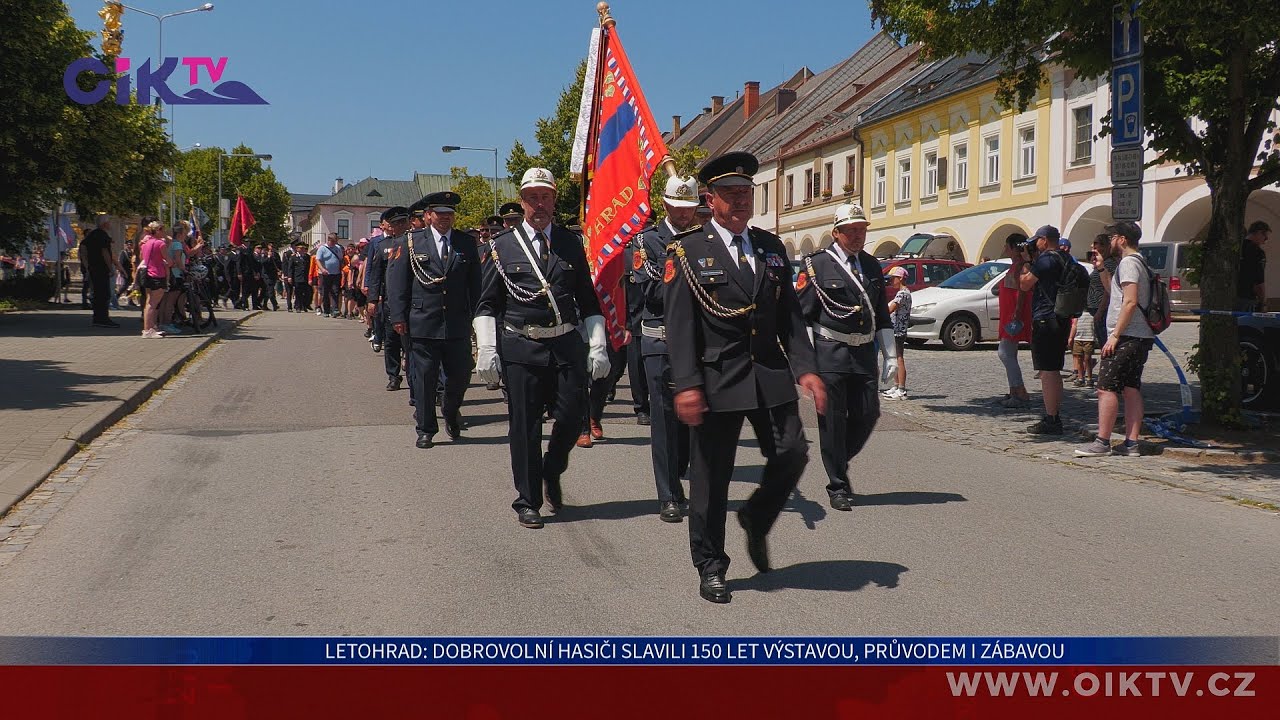 Letohrad: Dobrovolní hasiči slavili 150 let výstavou, průvodem i zábavou