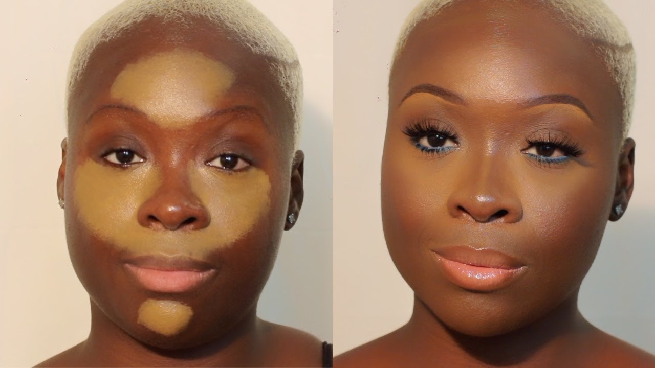 HOW TO Highlight and Contour for Dark Skin|thebrowncanvas